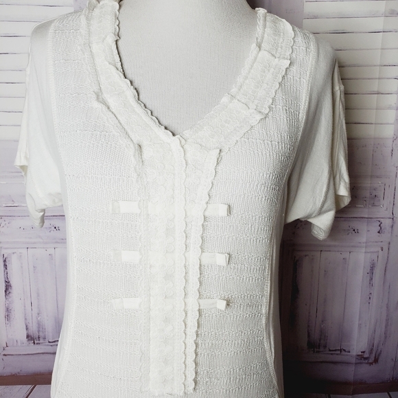 MONORENO‎ SIZE M WHITE IVORY BEACH LACE… - Picture 10 of 16